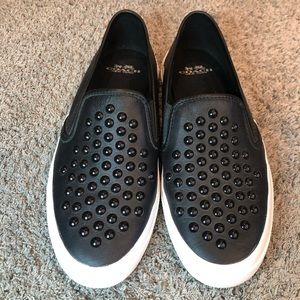 COACH Studded Slip Ons